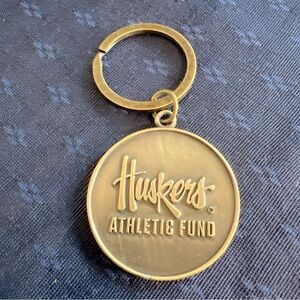 Nebraska Cornhuskers Athletic Fund Keychain Football Basketball Sports